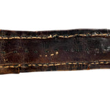 19th Century Teke Turkmen Silver and Carnelian Pendant Wedding Belt, close up inside