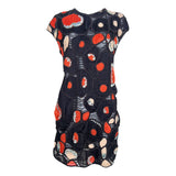 Chloé F/W 2007 Eclectic Little Black and Red Pleather and Rhinestone Mini Dress