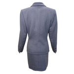 Yves Saint Laurent Haute Couture Fall 1981 Grey Wool Skirt Suit, back