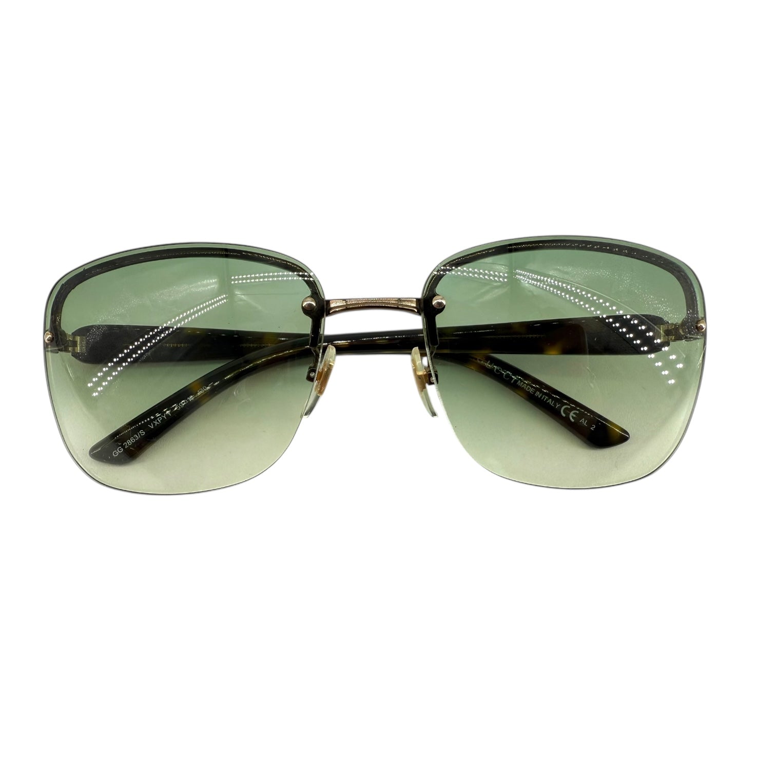 Tom Ford for Gucci 2000's Rimless Sunglasses, closed