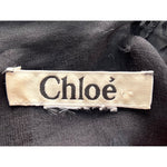 Chloé F/W 2007 Eclectic Little Black and Red Pleather and Rhinestone Mini Dress, label