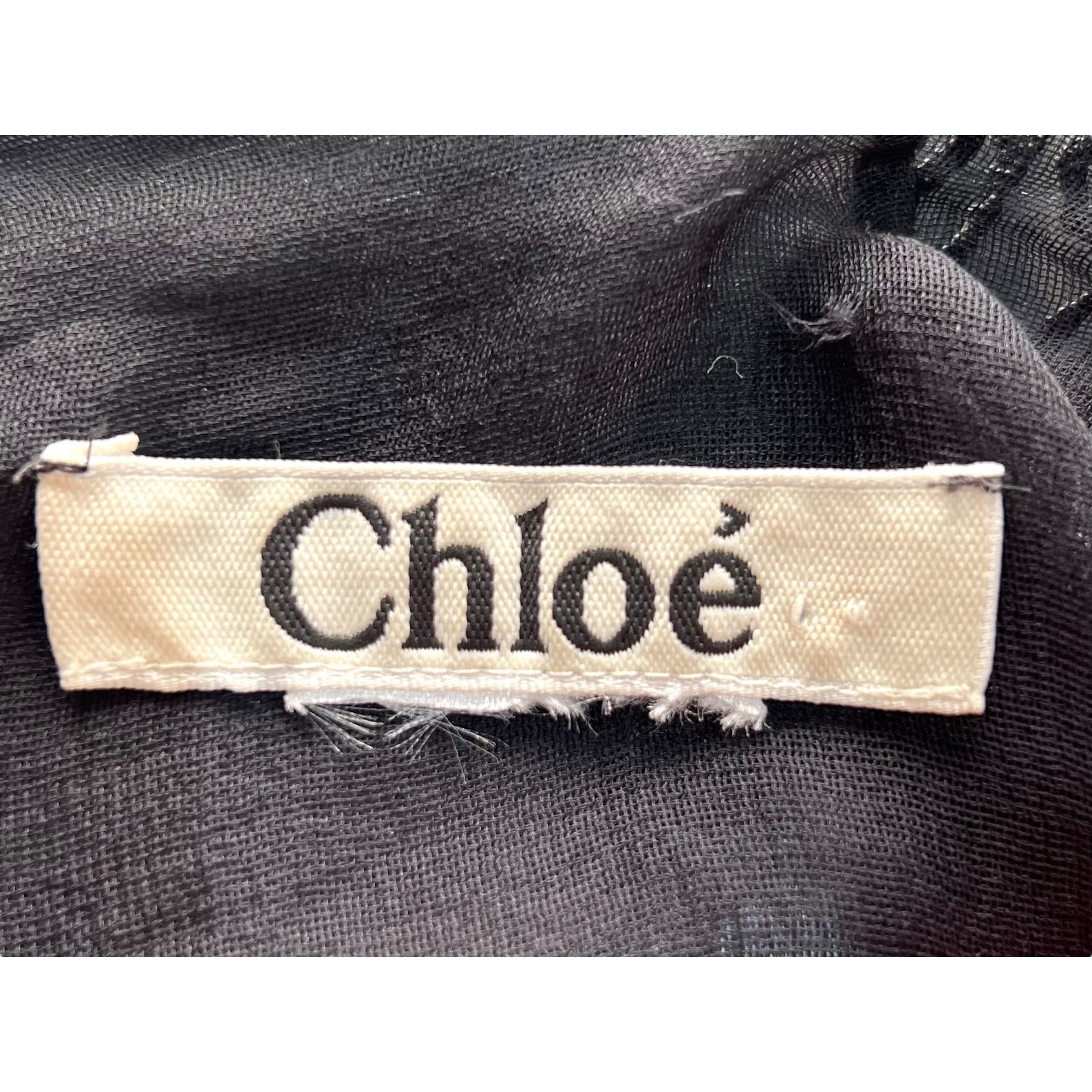 Chloé F/W 2007 Eclectic Little Black and Red Pleather and Rhinestone Mini Dress, label