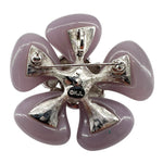 Kenneth Lane 2000s KJL Faux Gem Flower Brooch, back
