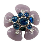 Kenneth Lane 2000s KJL Faux Gem Flower Brooch