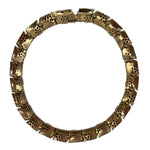 Crown Trifari 60's Demi-Parure Faux Turquoise, Ruby and Sapphire Necklace back