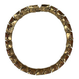 Crown Trifari 60's Demi-Parure Faux Turquoise, Ruby and Sapphire Necklace back