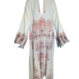 Traditional Syrian Mid 20th Century Hand Embroidered Full Length Tunic FRONT 1 of 7