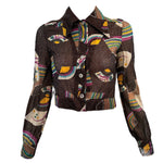 70s Lurex Glam Rainbow Dress & Jacket Ensemble JACKET 2 of 7. RBCC 