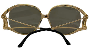 Christian Dior 80s 2757 50 Leopard Oversized Sunglasses BACK 4 of 7