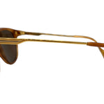 Cartier 90s Gold Plated Tortoiseshell Sunglasses, side view