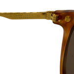 Cartier 90s Gold Plated Tortoiseshell Sunglasses, signature