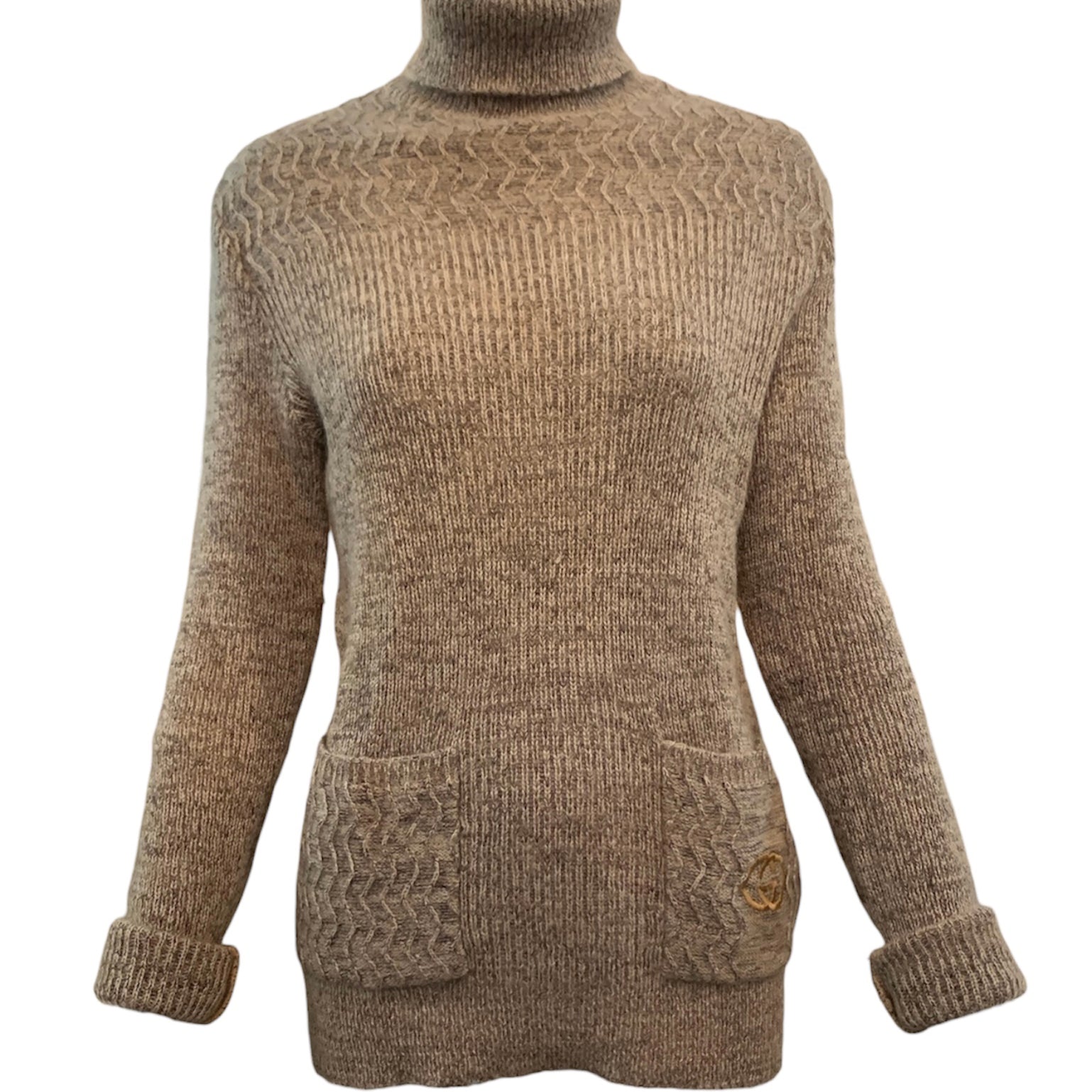 Gucci 1970s Alpaca/Cashmere Turtleneck Sweater FRONT 1 of 6