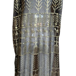  1920s Assuit Dress with Hand Hammered Brass BACK 3 of 4
