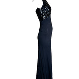 1930s Bias Crepe Gown with Sequin Bodice SIDE PHOTO 2 OF 4