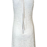 2000s Nina Ricci White Lace Mini Dress, back