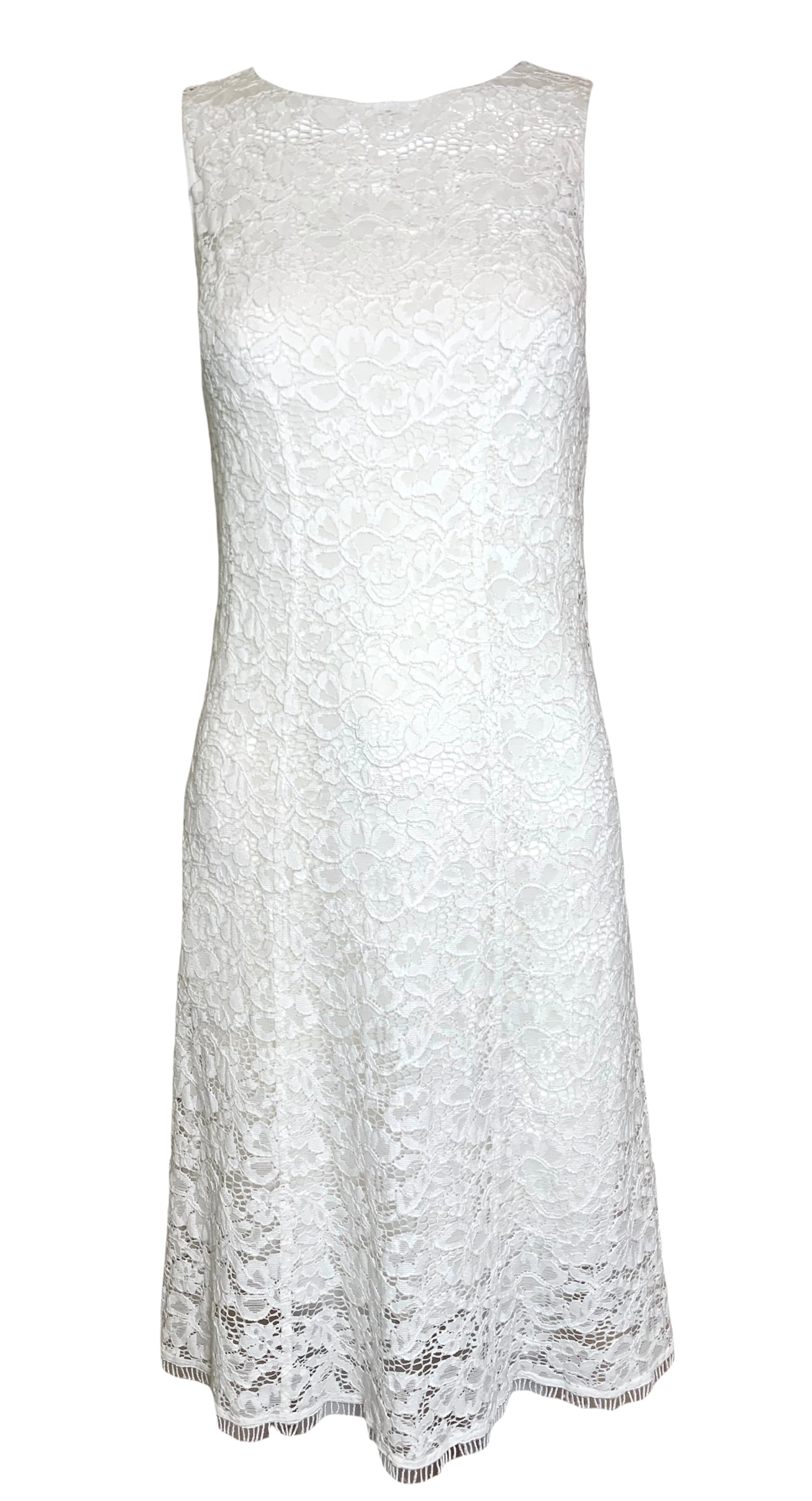 2000s Nina Ricci White Lace Mini Dress THE WAY WE WORE 2000s Nina Ricci White Lace Mini Dress THE WAY WE WORE