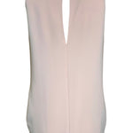 2000s Moschino Pale Pink Pearl Collar Necklace Shift Dress, back