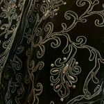 Early 1940s Black Silk Velvet Soutache Blazer DETAIL AND BEAD DETAIL PHOTO 4 OF 5