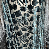 Patricia Lester Silk Pleated & Velvet Evening Coat DETAIL PHOTO 5 OF 6