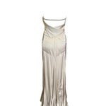  Gianfranco Ferre Silk Oyster Halter Gown BACK PHOTO 3 OF 4