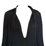 Tom Ford for Gucci Black Silk Sheath Tie Dress