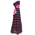 David Feldman 80s Pink & Black Ballgown SIDE PHOTO 2 OF 3