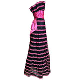 David Feldman 80s Pink & Black Ballgown SIDE PHOTO 2 OF 3