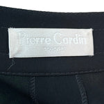 Pierre Cardin Black Evening Coat with Vinyl Accent LABEL PHOTO 5 OF 5