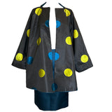  Geoffrey Beene Reversible Evening Coat + Skirt Ensemble FRONT POLKADOT PHOTO 1 OF 8