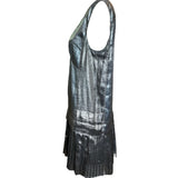 Marc Jacobs Silver Lamé 20s Inspired Dress SIDE PHOTO 2 OF 4