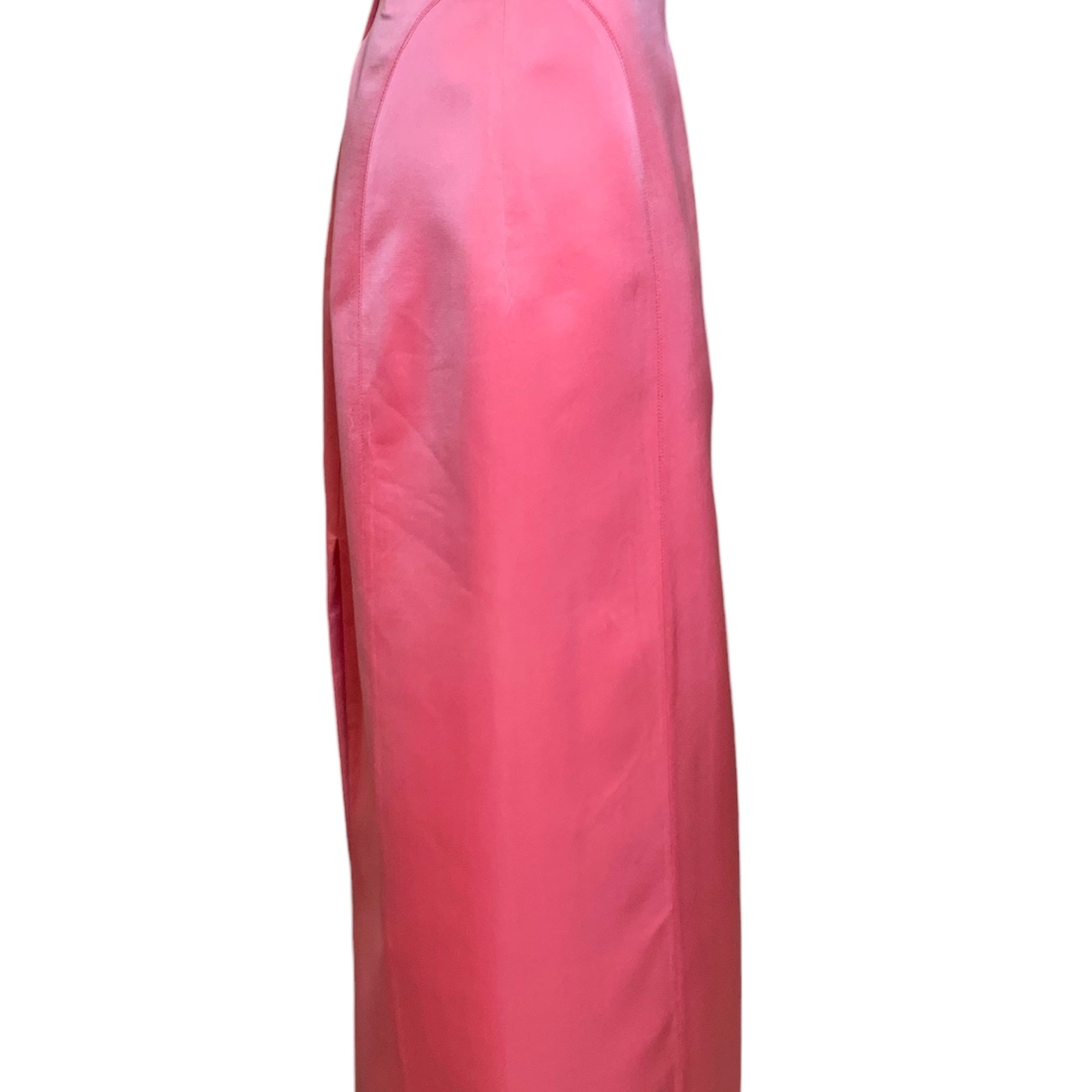  Richard Tyler '90s Barbie Pink Strapless Evening Gown SIDE 2/4