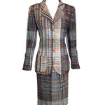 Emanuel Ungaro Parallele Rainbow Thread Suit Ensemble FRONT PHOTO 1 OF 7