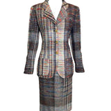 Emanuel Ungaro Parallele Rainbow Thread Suit Ensemble FRONT PHOTO 1 OF 7