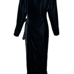 Saint Laurent 70s Black Velvet Waistcoat Dress with Ruffle Collar BACK PHOTO 4 OF 5