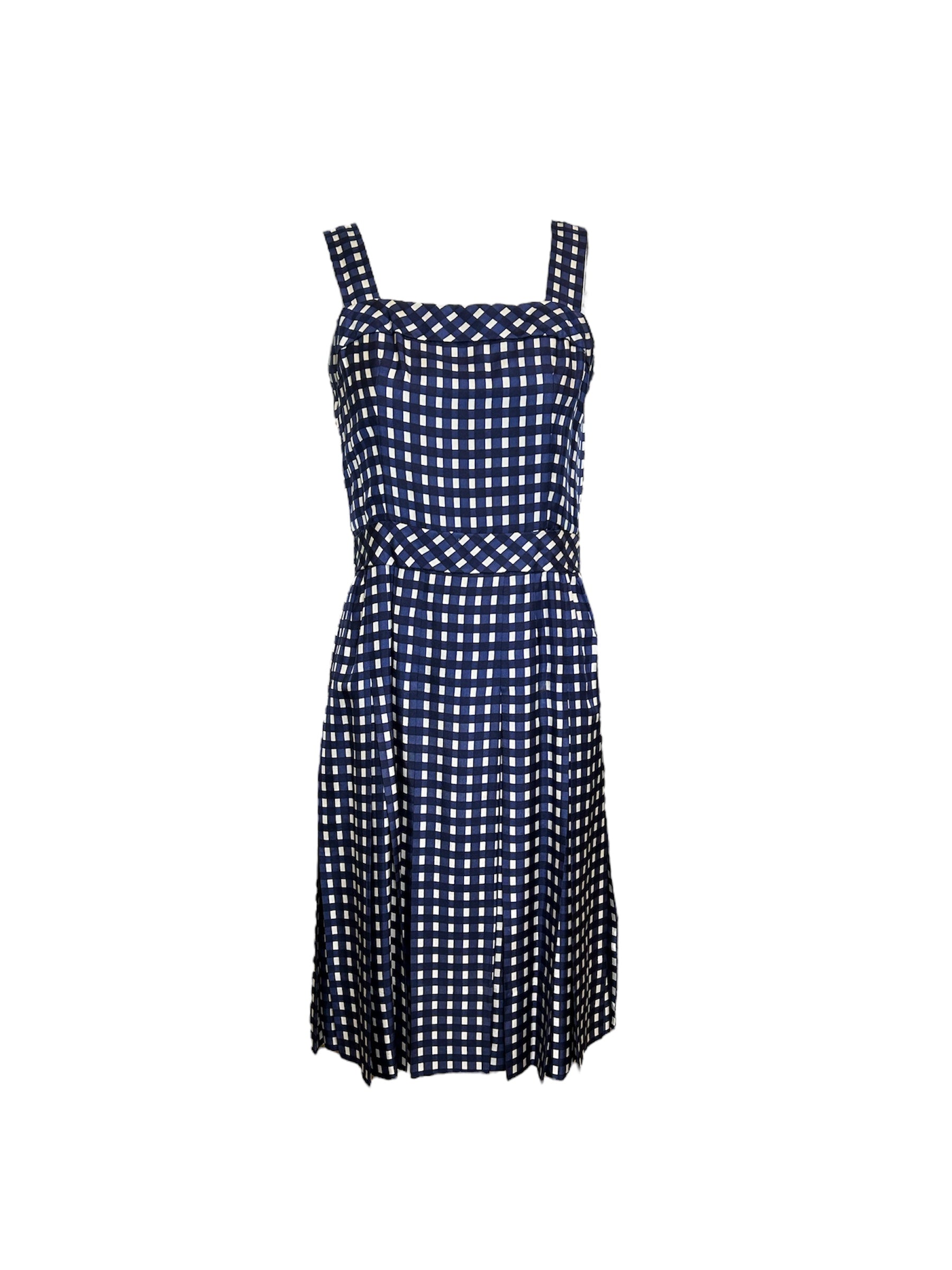 blue gingham pinafore dress made on my getaway that ended up being a sewing trip lol Featuring a charming blue gingham design and a personalized apple applique STELLAR Gingham Dress: Parisian Blue