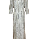 Dynasty 1960s Regency Silk Beaded Kaftan Gown FRONT PHOTO 1 OF 8