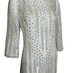 Dynasty 1960s Regency Silk Beaded Kaftan Gown EXTERIOR PROFILE PHOTO 5 OF 8