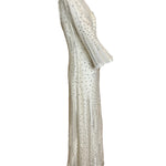 Dynasty 1960s Regency Silk Beaded Kaftan Gown SIDE PHOTO 3 OF 8