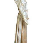 1940s Bridal Champagne Satin Evening Gown SIDE PHOTO 3 OF 8