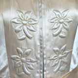 1940s Bridal Champagne Satin Evening Gown DETAIL PHOTO 2 OF 8