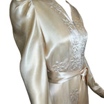 1940s Bridal Champagne Satin Evening Gown PROFILE PHOTO 5 OF 8