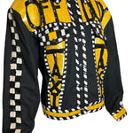 90s Sequined Maximalist Novelty Taxi Jacket PROFILE PHOTO 3 OF 5