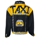 90s Sequined Maximalist Novelty Taxi Jacket BACK PHOTO 2 OF 5