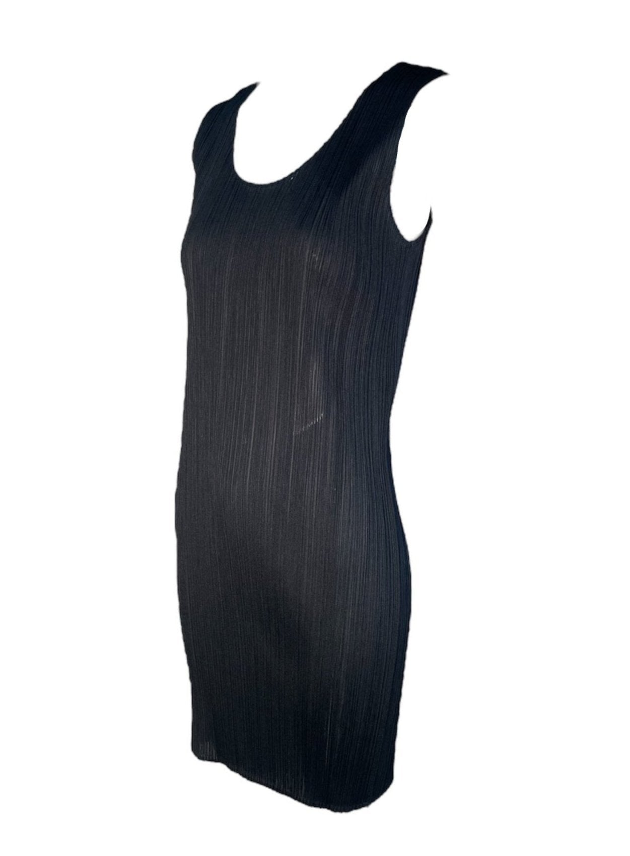  Issey Miyake Black Minimalist Semi-Sheer Dress PHOTO 2 OF 4
