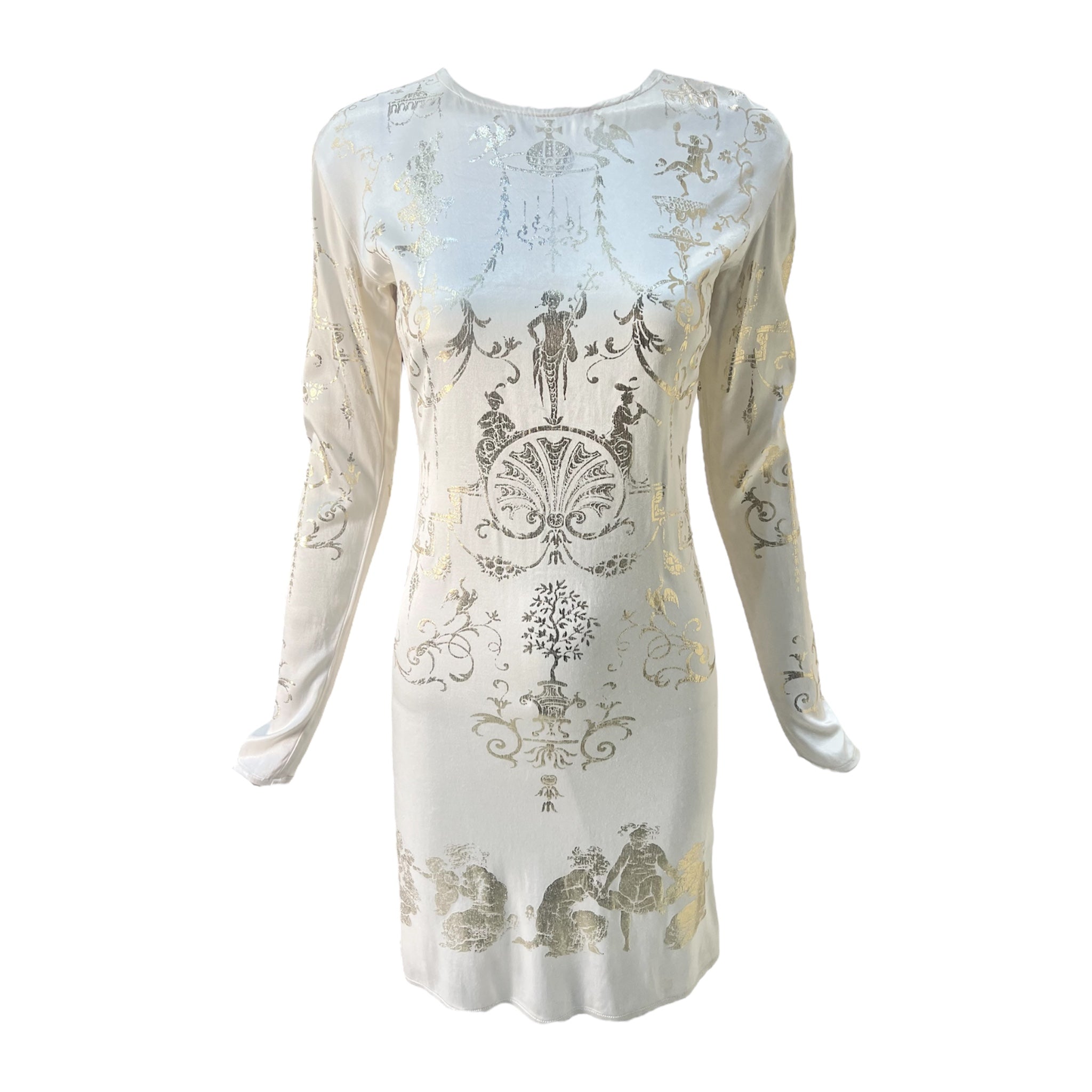 Vivienne Westwood 'Dressing Up' A/W 1991/1992 Pearl White Boulle Dress