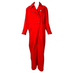 Jean Paul Gaultier F/W 1992 Red Convertible Trench Jumpsuit with