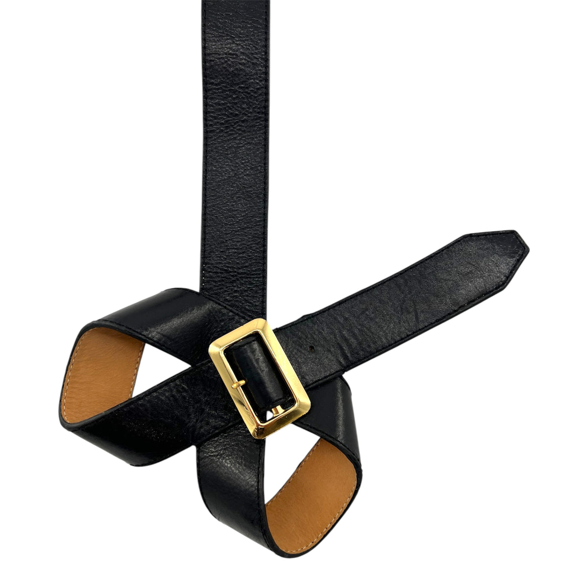 PHILLIP LIM 3.1 2000\'S BOLD BROWN LEATHER BOW BELT AP24-P024-BRS-  main image 4