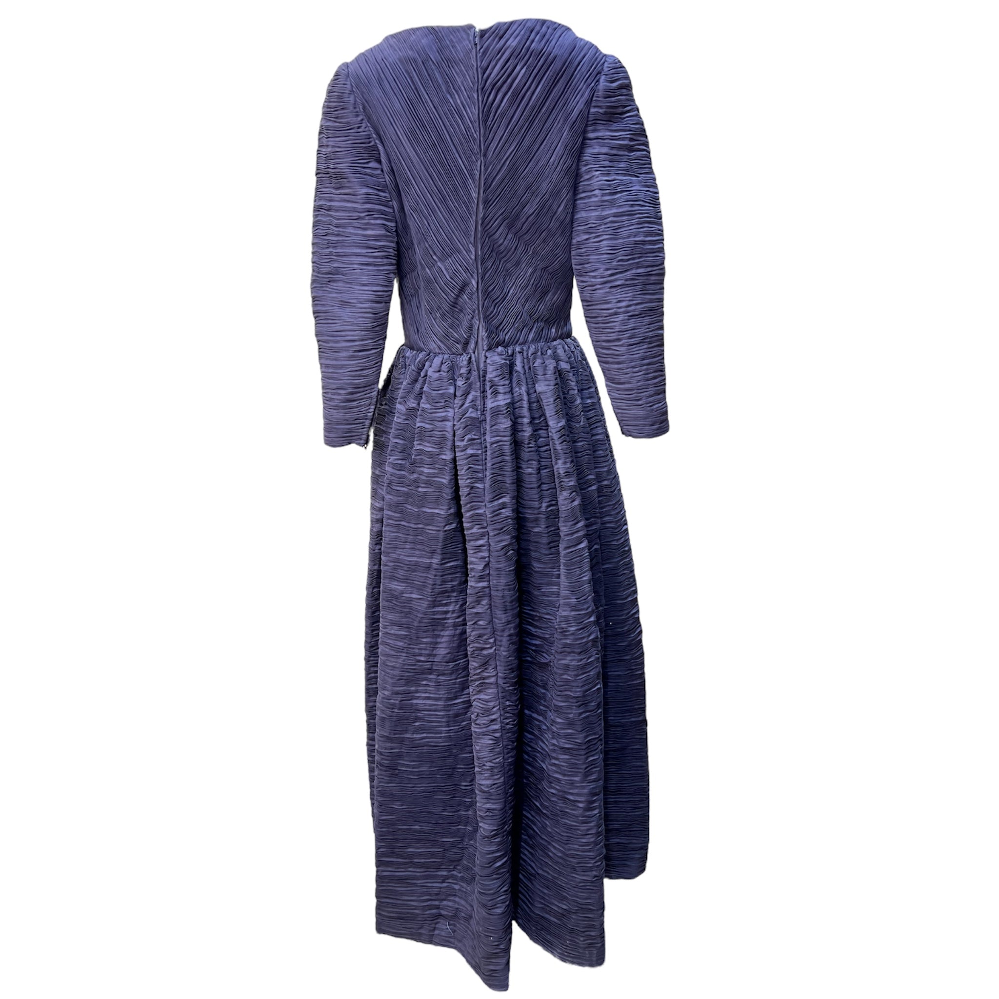 pleated periwinkle dress Lucci Lu 28050 Periwinkle Glitter Pleated Dress