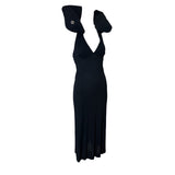 Moschino 1990's Black Life Preserver Dress, Rare, side