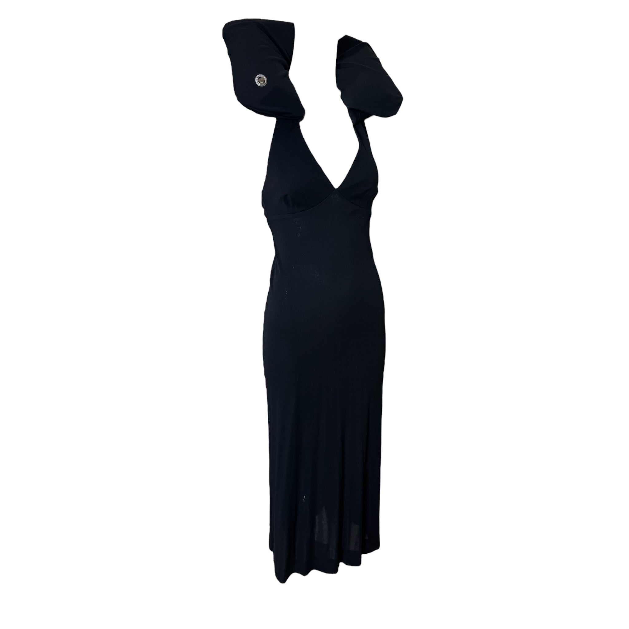 Moschino 1990's Black Life Preserver Dress, Rare, side